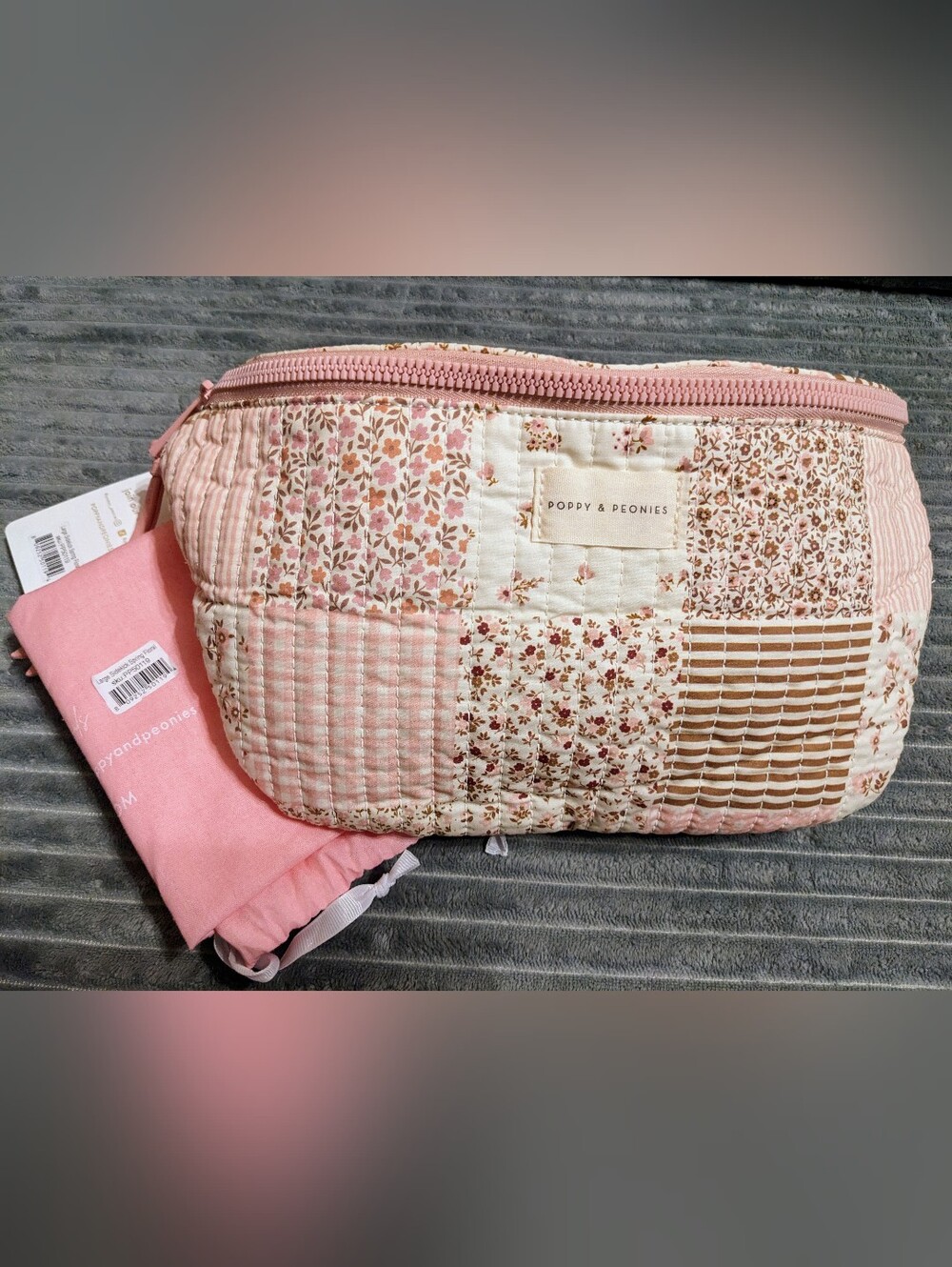 Poppy & Peonies Quilted Sidedkick, Quilted Floral